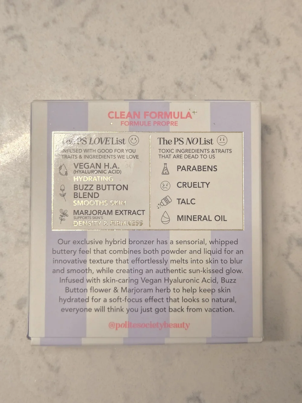 Polite Society Lightweight Bronzer Compact — Club Tropicana